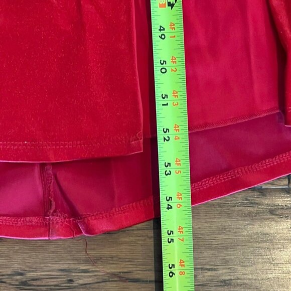 NWT $139 B DARLIN Formal Dress Size 1/2 Juniors Red Satin Keyhole Halter Gown XS - Picture 8 of 16